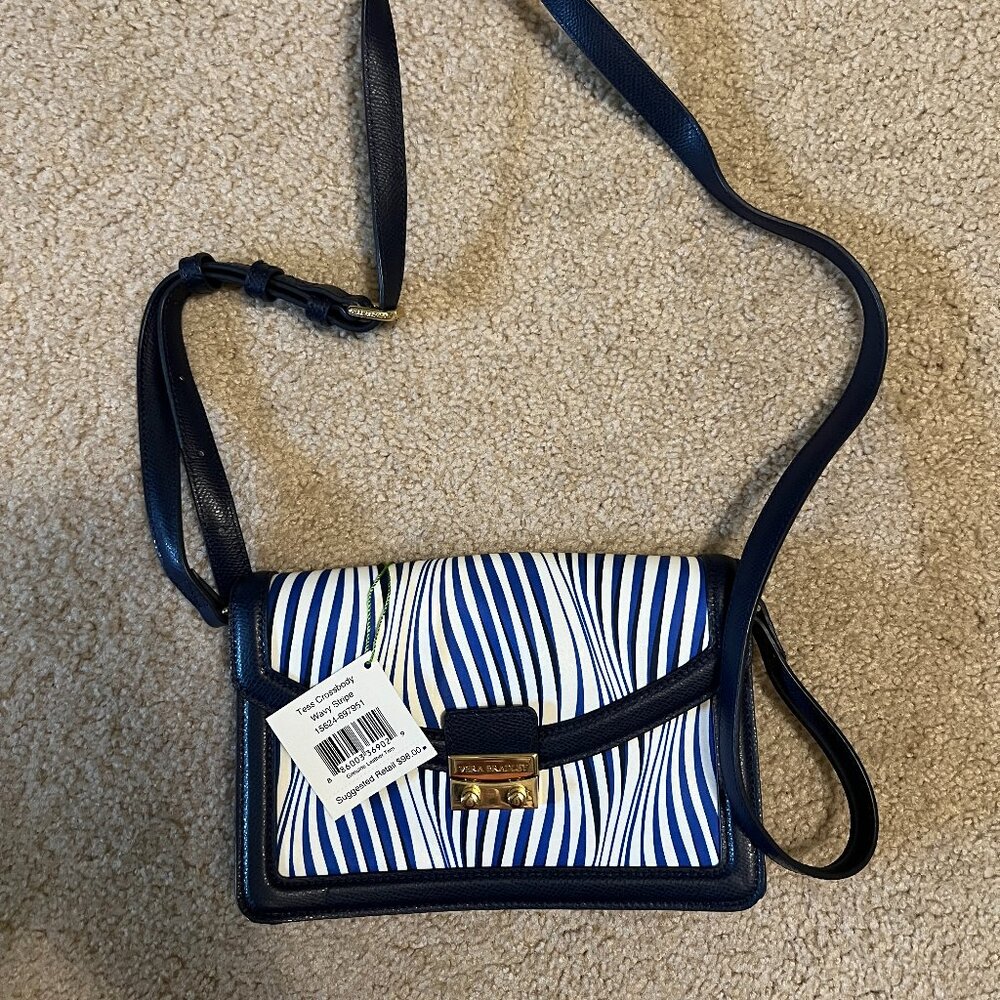 NWT Vera Bradley Tess Crossbody, Wavy Stripe